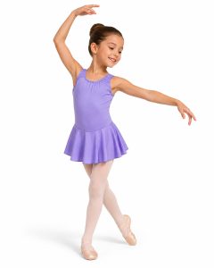 MAILLOT CON FALDITA LILA BALLET