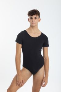 maillot manga corta negro hombre