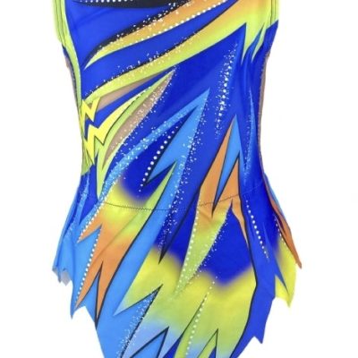maillot Gimnasia Rítmica sublimado azules
