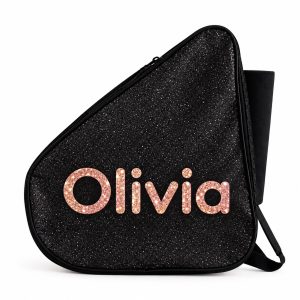 mochila patines glitter negro